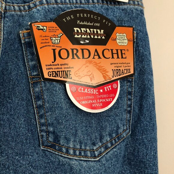 NWT deadstock 1990s vintage Jordache high rise tapered mom jeans short petite - Picture 5 of 8